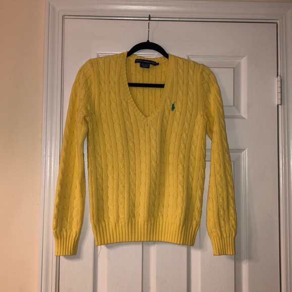 Ralph Lauren Sweaters - Ralph Lauren cotton cable knit v neck sweater